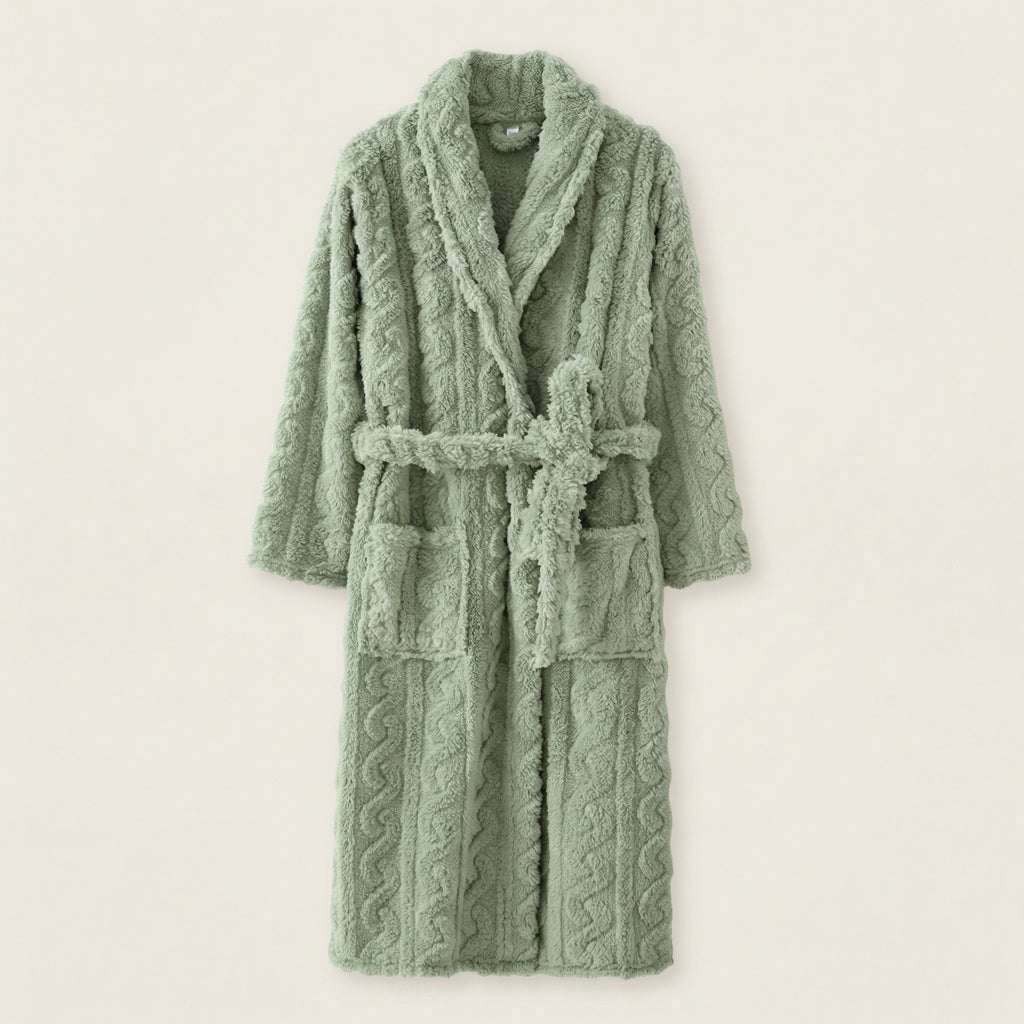 Peignoir Long en Polaire Épaisse Ultra Doux