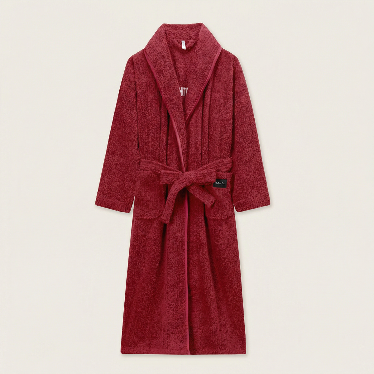 Peignoir Polaire Long Col Châle Confort Hiver