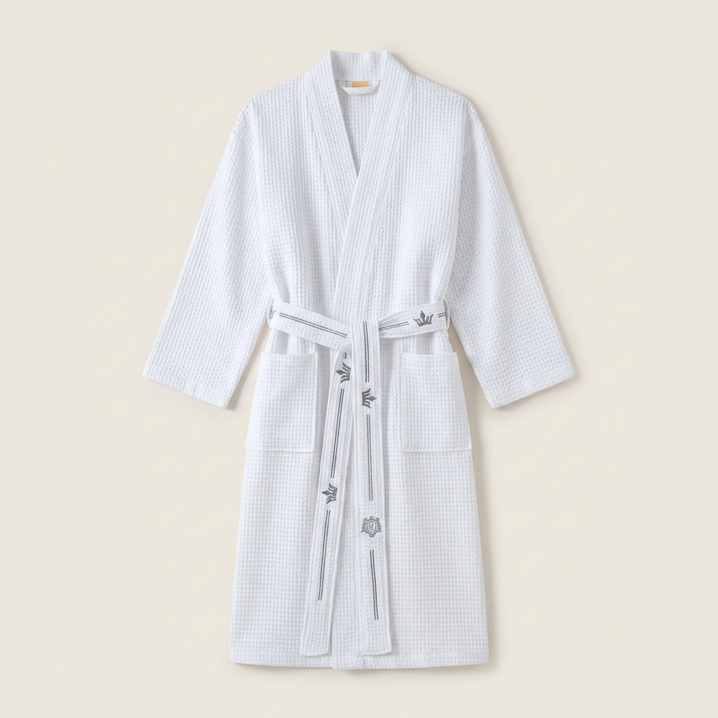 Peignoir Homme Long en Coton Style Luxe
