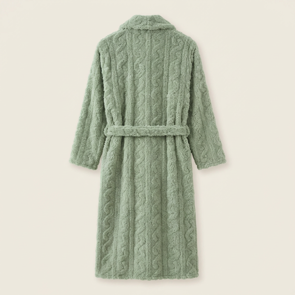 Peignoir Long en Polaire Épaisse Ultra Doux