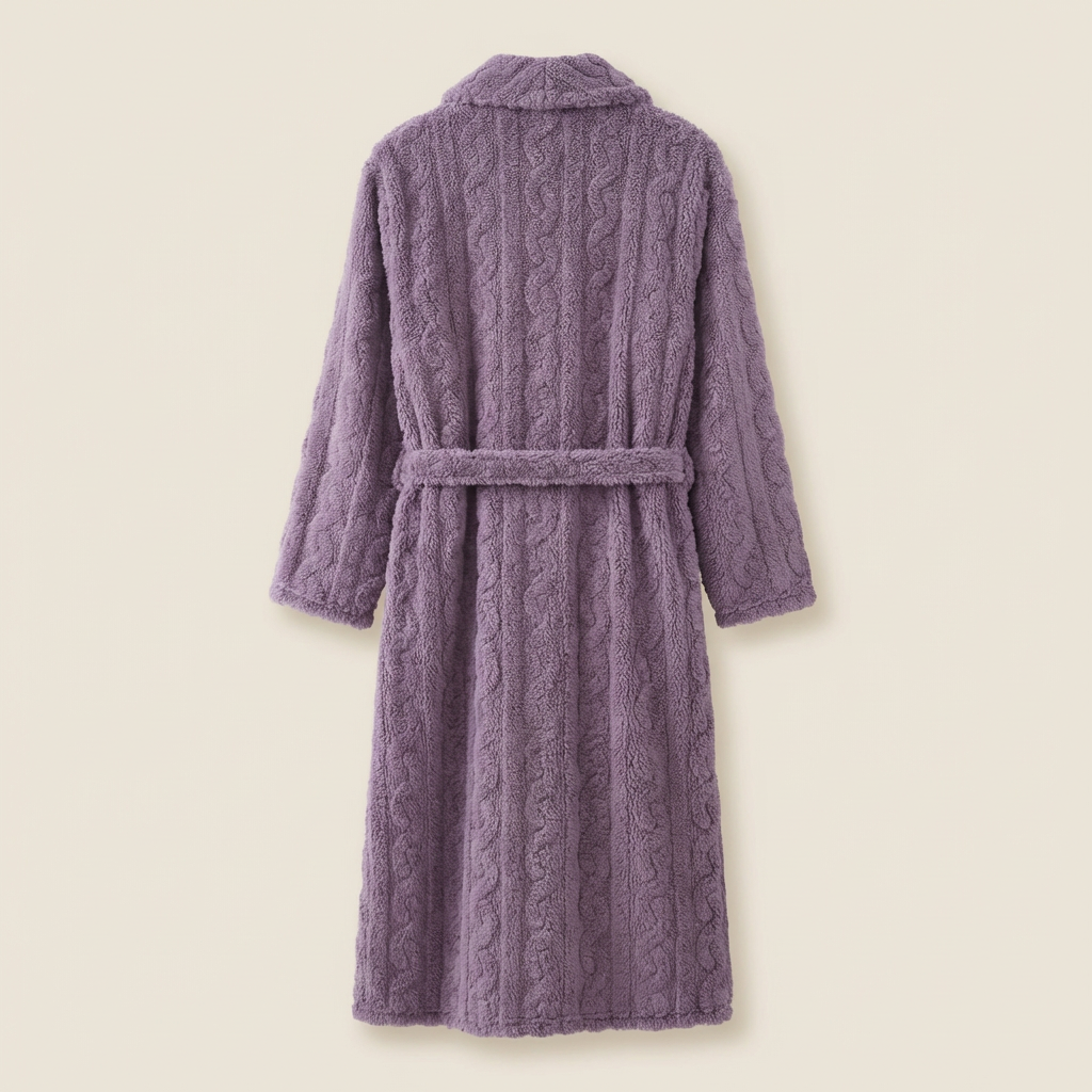 Peignoir Long en Polaire Épaisse Ultra Doux