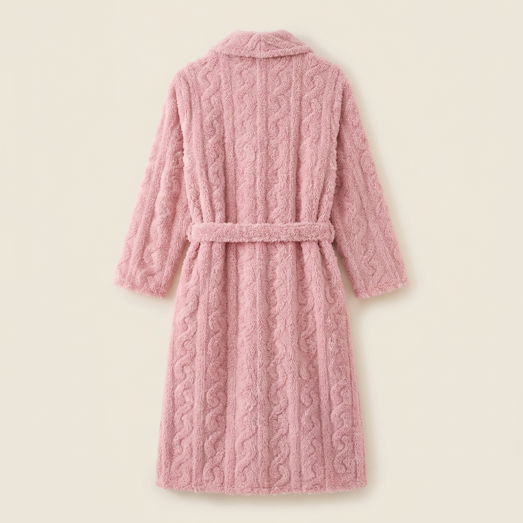 Peignoir Long en Polaire Épaisse Ultra Doux