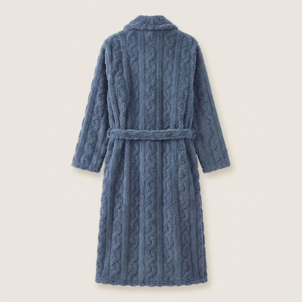 Peignoir Long en Polaire Épaisse Ultra Doux