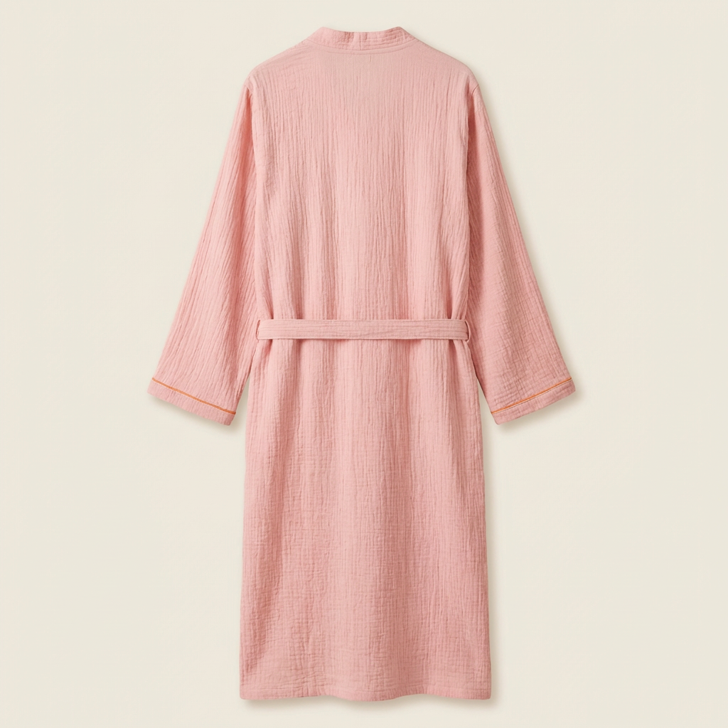 Peignoir en Gaze de Coton Respirant