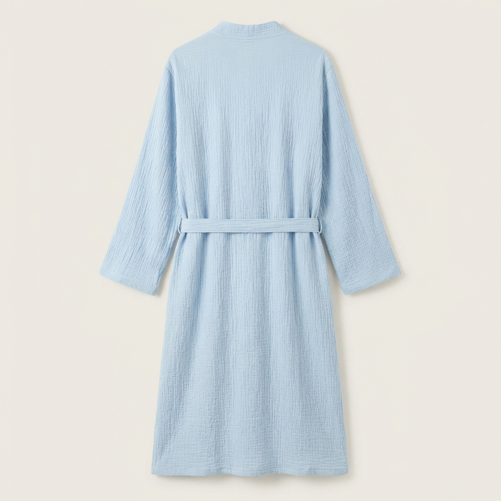 Peignoir en Gaze de Coton Respirant