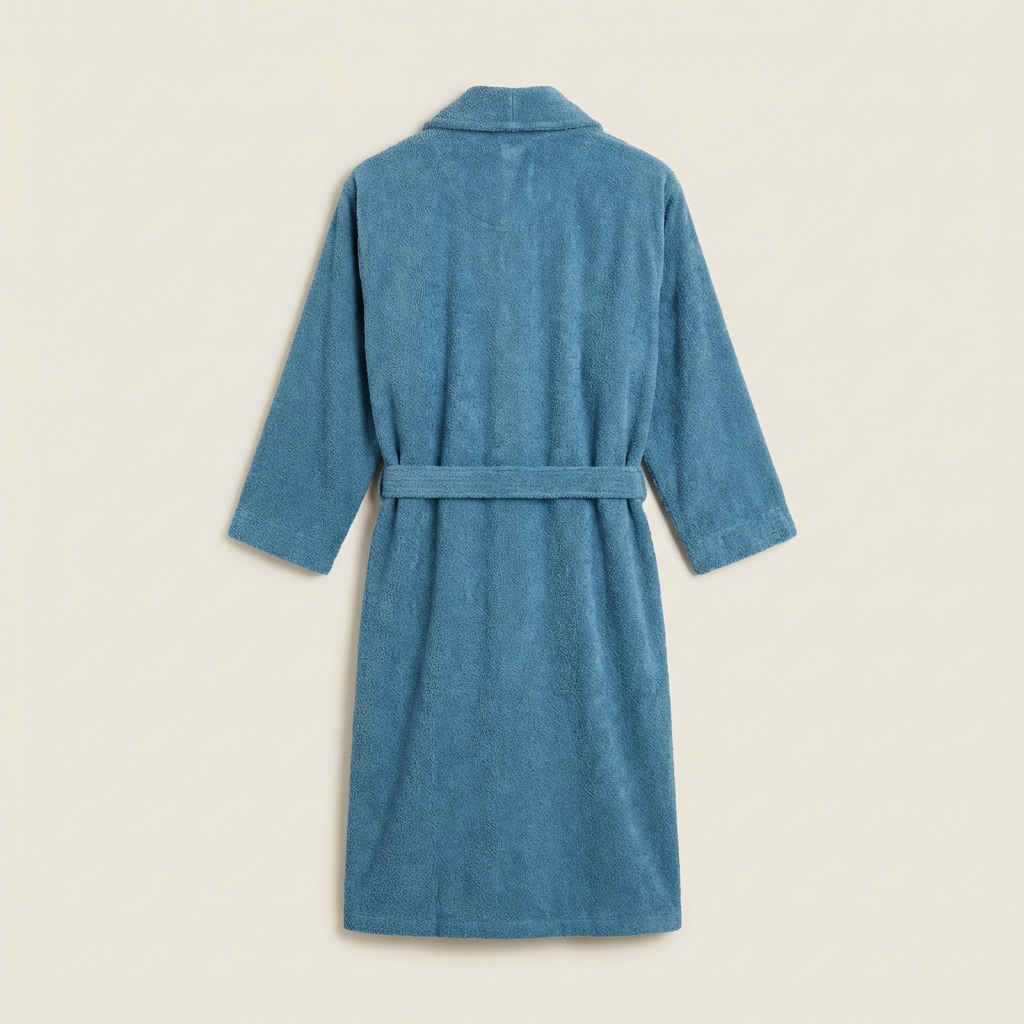 Peignoir Mixte en Coton Éponge Coupe Longue