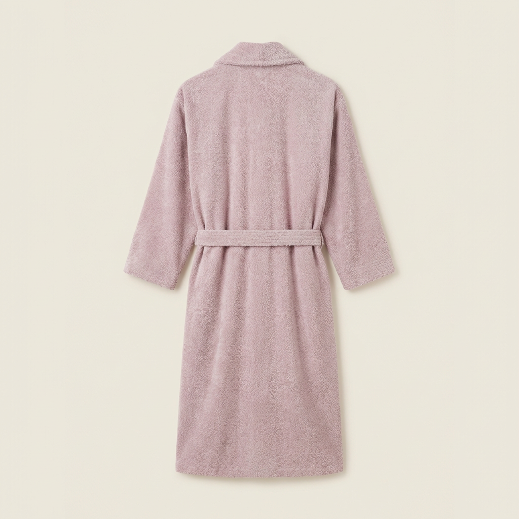 Peignoir Mixte en Coton Éponge Coupe Longue