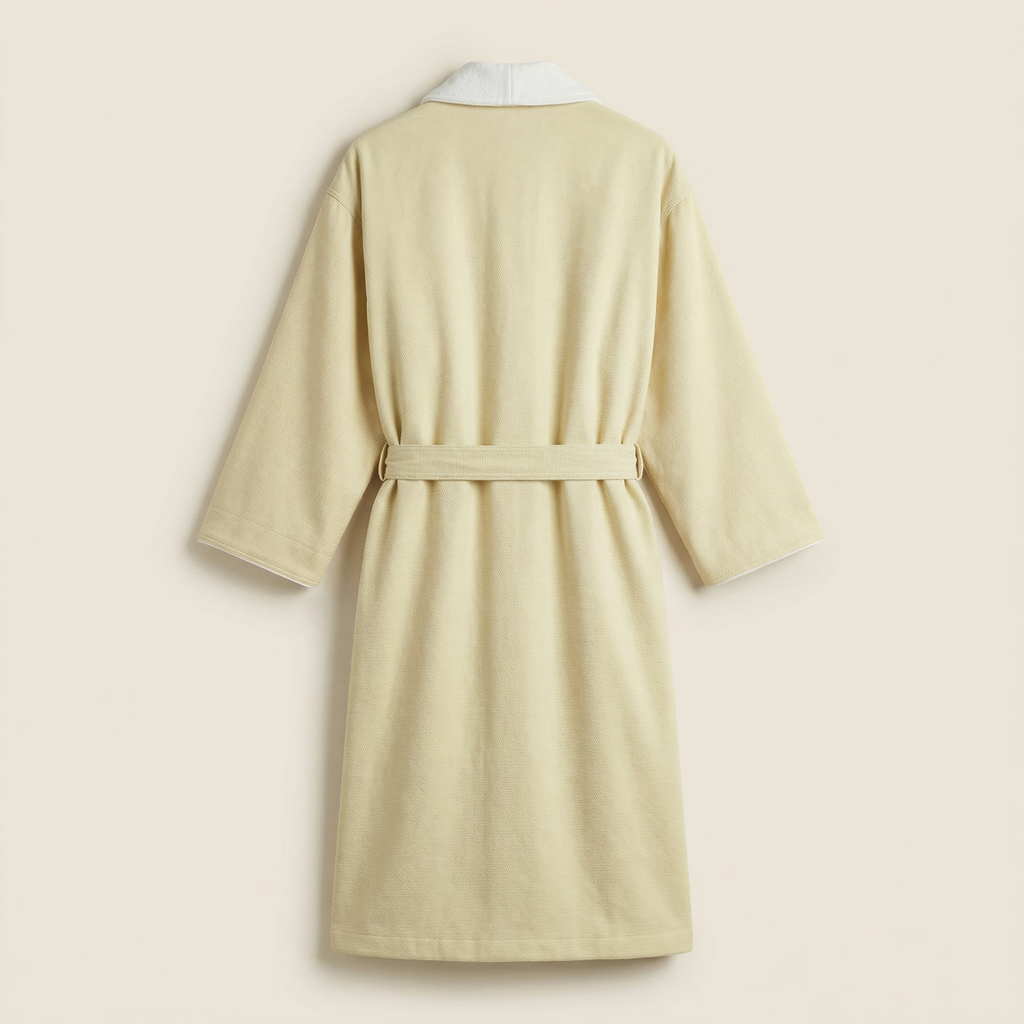 Peignoir Coloré Col Blanc Contrasté