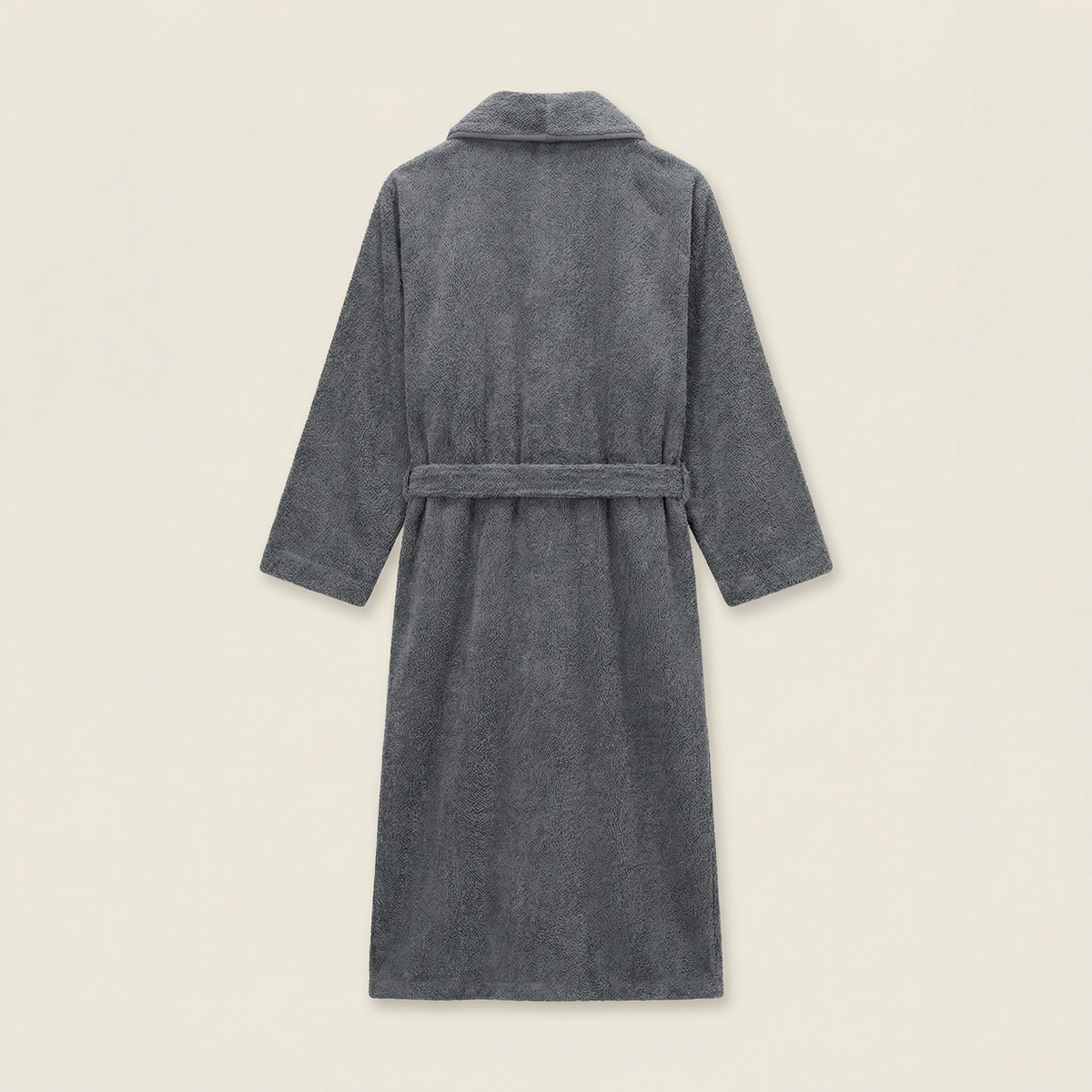 Peignoir Polaire Long Col Châle Confort Hiver