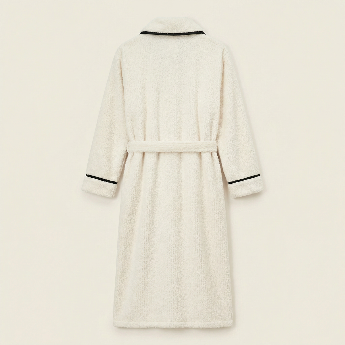 Peignoir Polaire Long Col Châle Confort Hiver