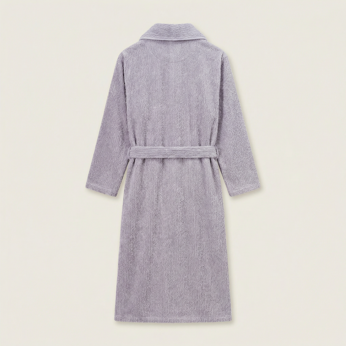 Peignoir Polaire Long Col Châle Confort Hiver