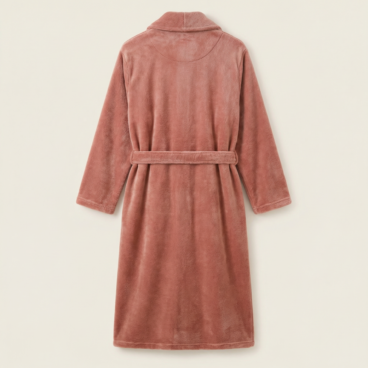 Peignoir Polaire Mi-Long Texture Peluche