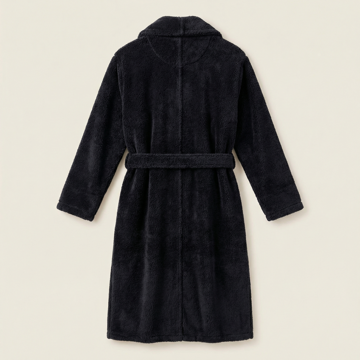 Peignoir Polaire Mi-Long Texture Peluche