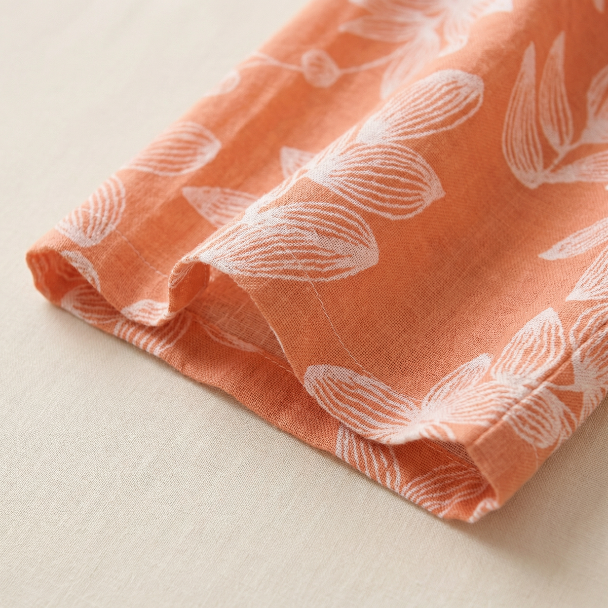 Peignoir Femme Été en Coton Coupe Kimono