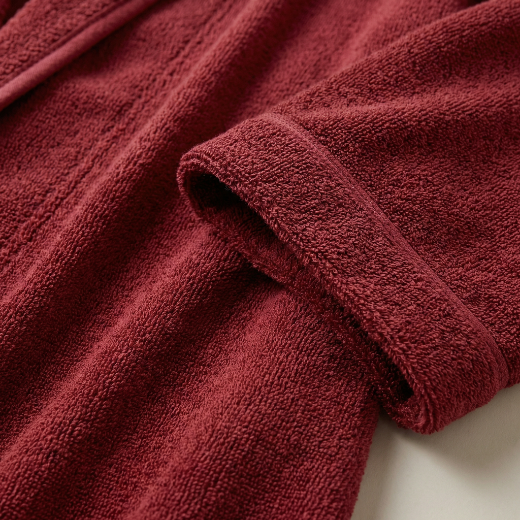 Peignoir Polaire Long Col Châle Confort Hiver