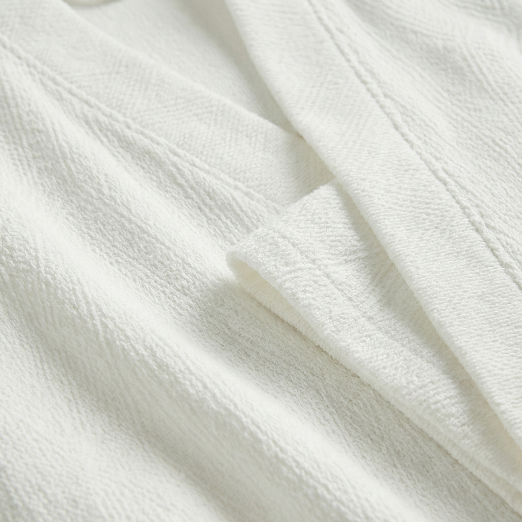 Peignoir Kimono Femme Léger en Coton Mi-Long