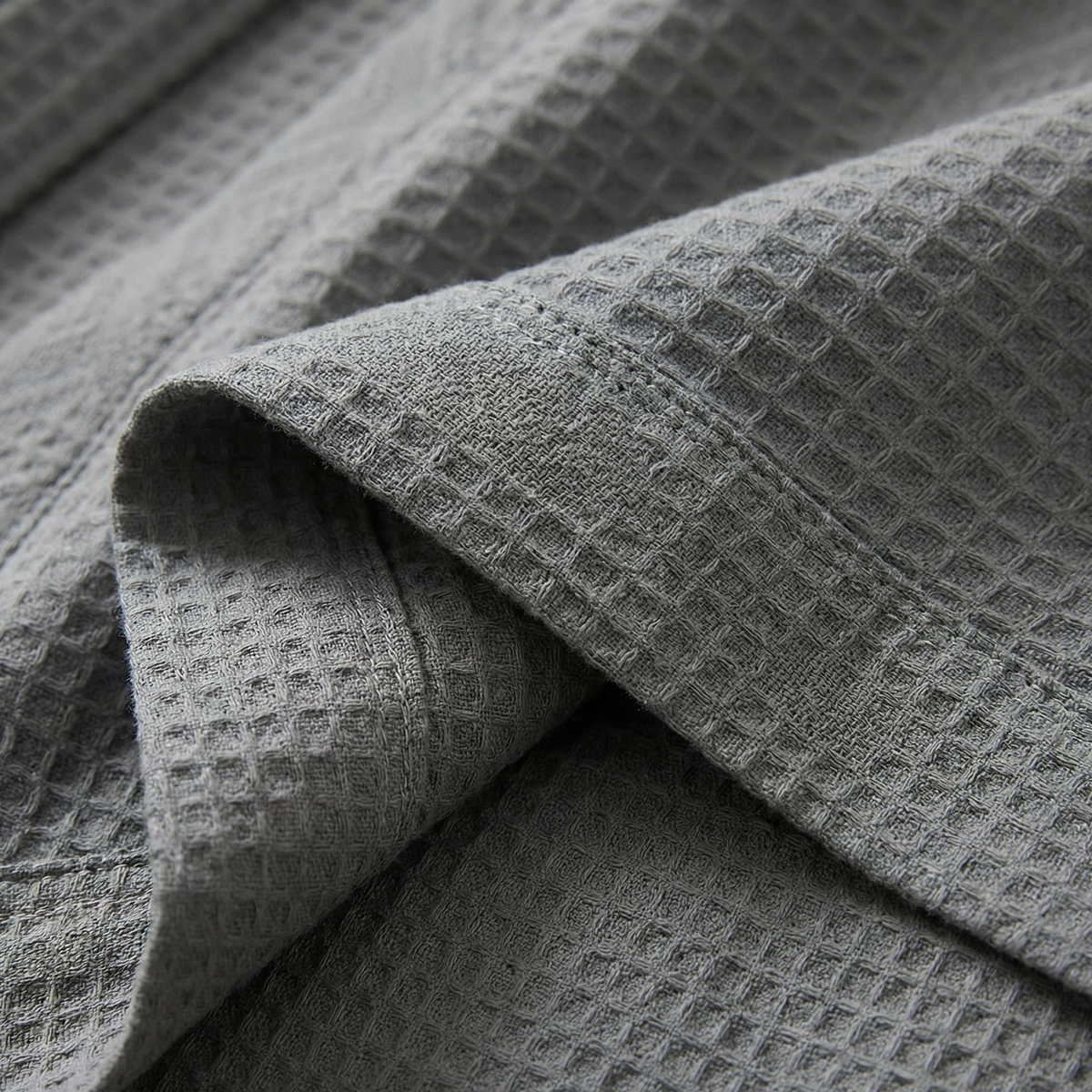 Peignoir en Gaze de Coton Léger Texturé