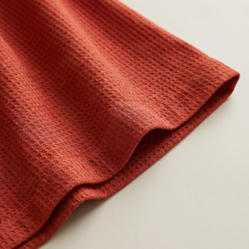 Peignoir en Gaze de Coton Léger Texturé