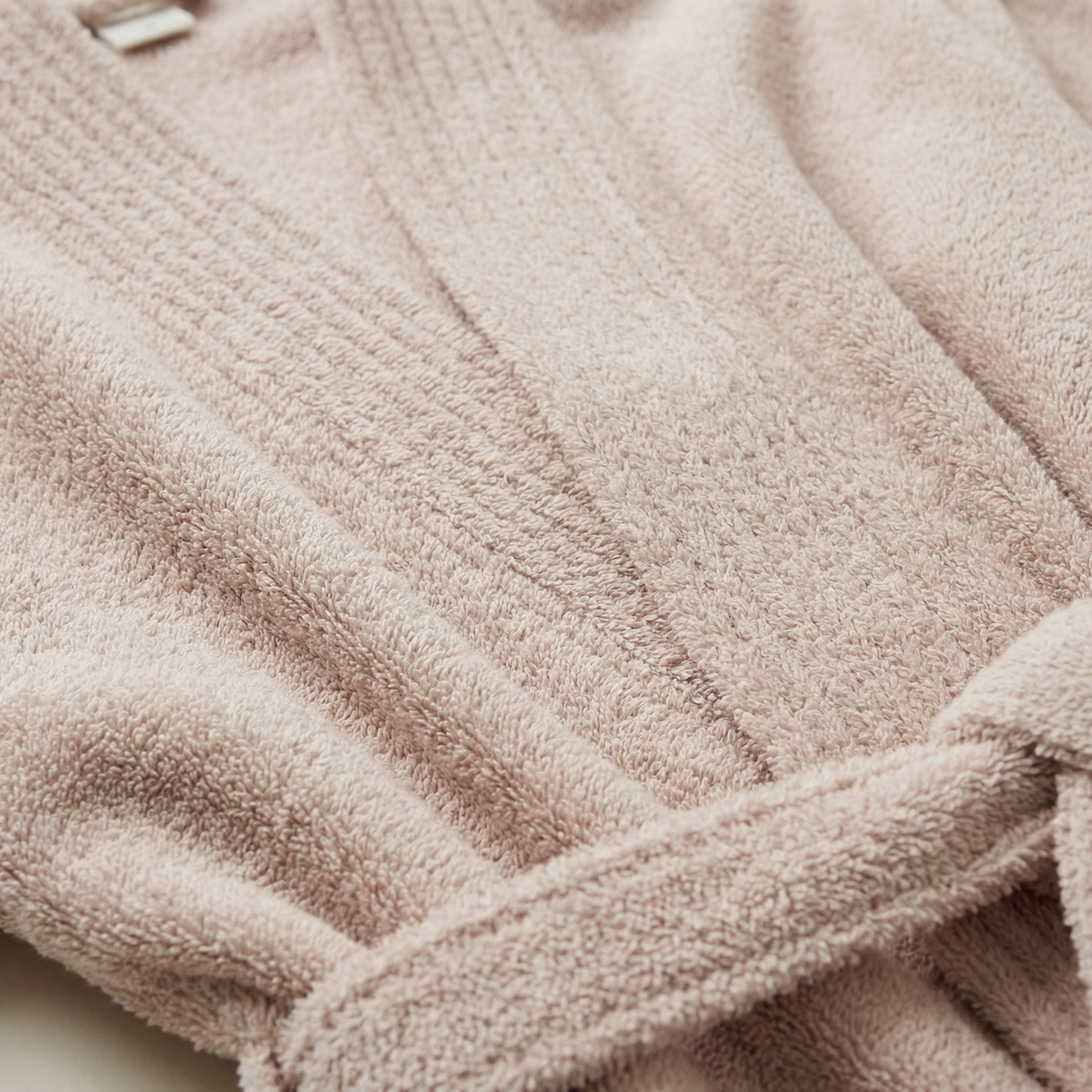 Peignoir Éponge Long Mixte en Polaire Corail