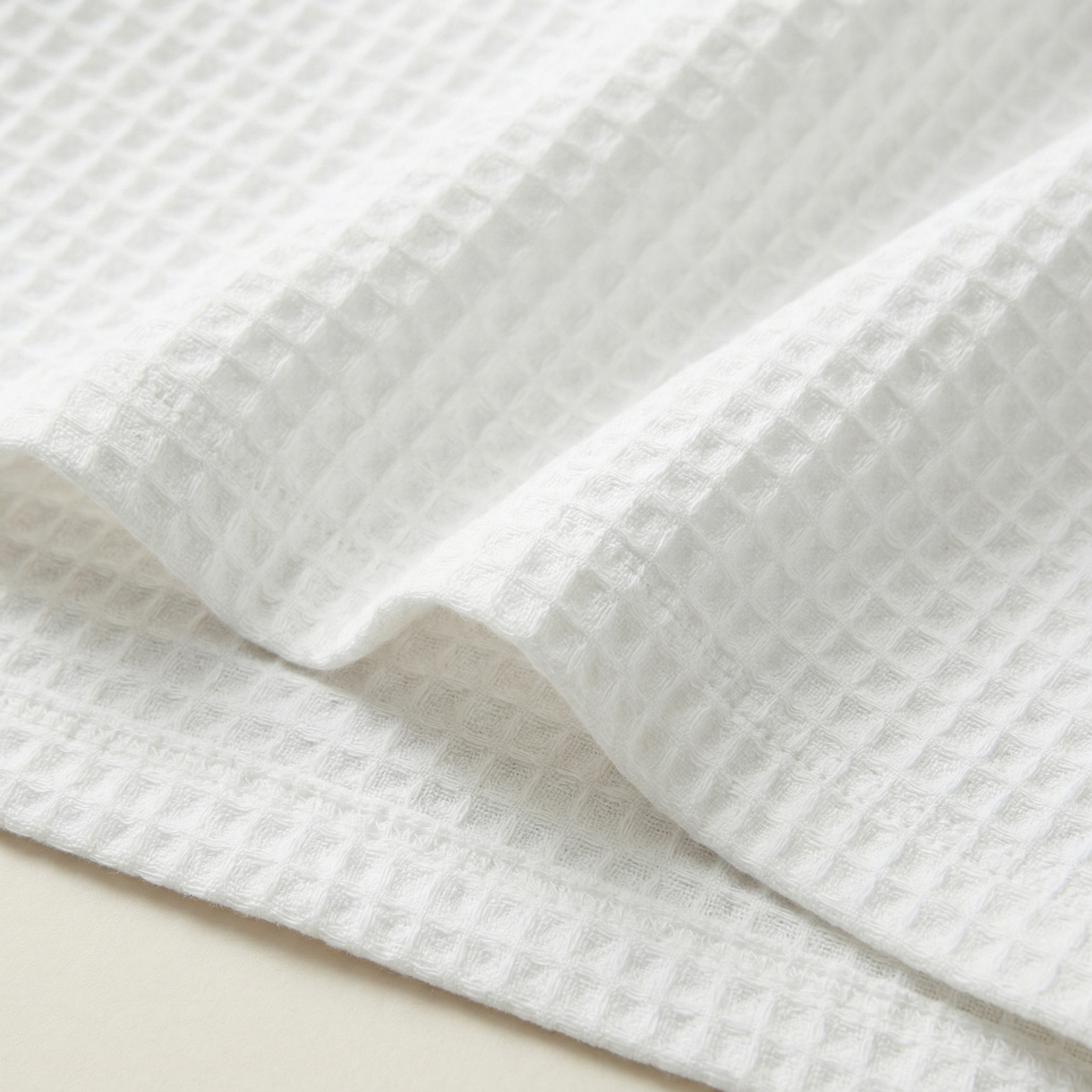 Peignoir Kimono Mixte en Coton Nid d’Abeille Long et Léger