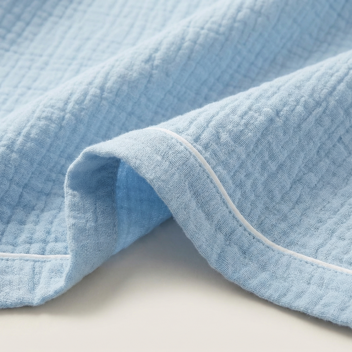 Peignoir en Gaze de Coton Respirant